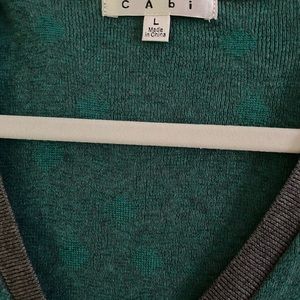 Cabi Women’s cardigan with polka dots.